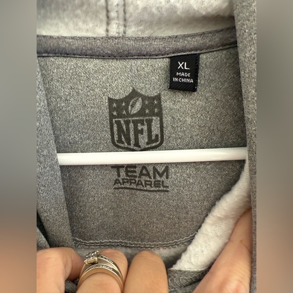 NFL Team Apparel Kansas City Chiefs Pullover Hoodie Men’s SZ XL Zip Pockets Fall - Picture 2 of 8